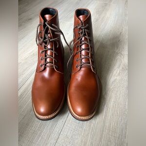 Nisolo All Weather Andres lace up boot. Brandy color size 11